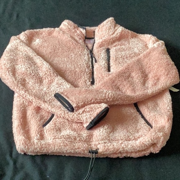 No Boundaries Tops - SIZE small no boundaries plush pullover sweatshirt/ jacket. Peachy/ pink